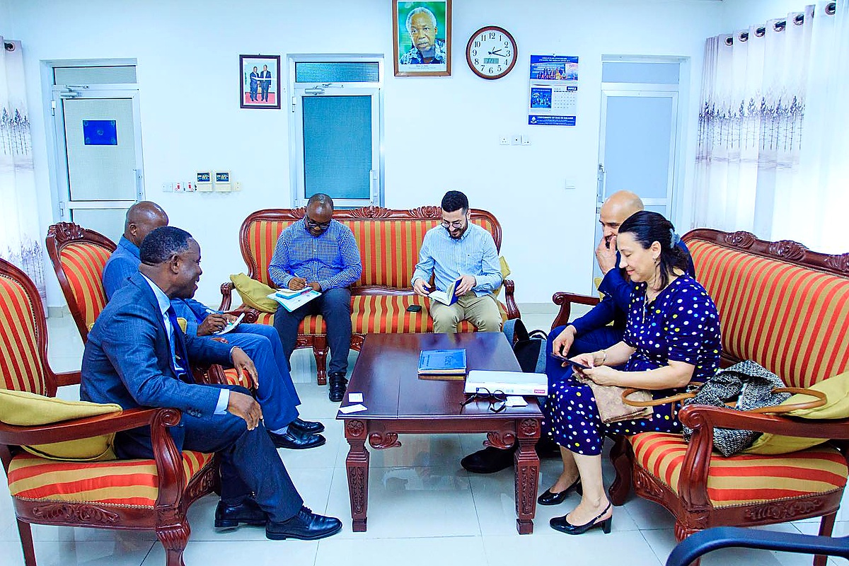 International students and partners engaging at the University of Dar es Salaam