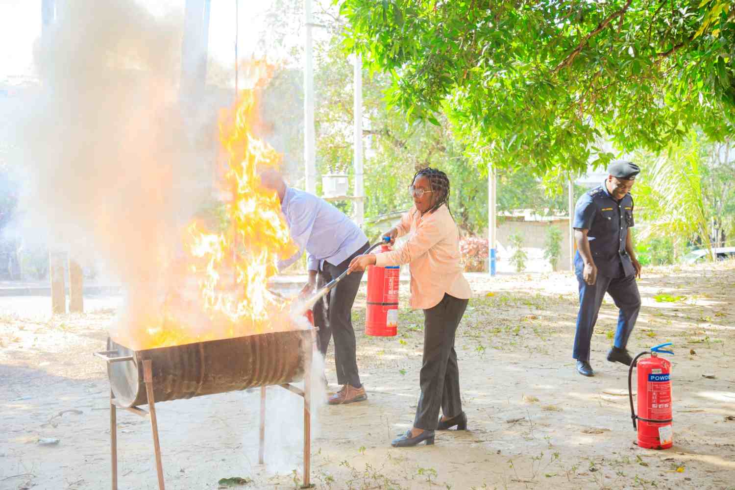 UDSM Trains Staff to Act Fast and Safely in Fire Emergencies