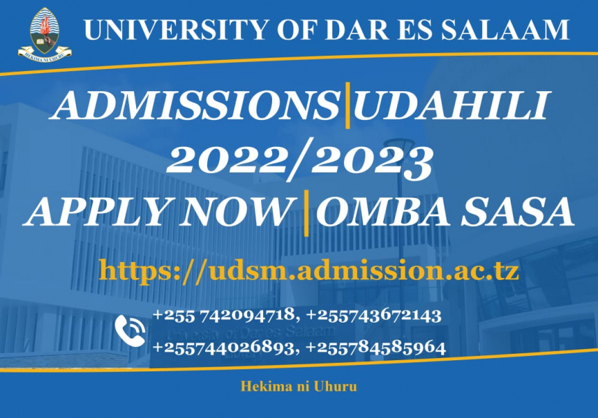 nafasi za kazi University of Dar es Salaam